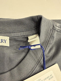 Burberry Ellison Striped Pocket Carbon Blue T-shirt M (Oversized) 8112115 NWT