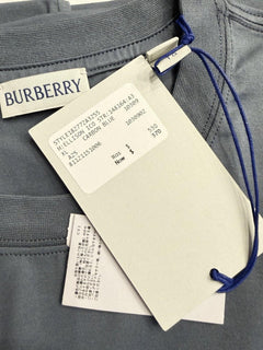 Burberry Ellison Striped Pocket Carbon Blue T-shirt XL (Oversized) 8112115 NWT