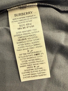 Burberry Ellison Striped Pocket Carbon Blue T-shirt XL (Oversized) 8112115 NWT