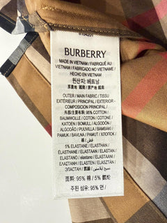 Burberry Elio Toupe Brown IP Check Cotton Short Sleeve Shirt M 8104201 NWT $590