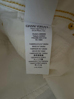 Versace Women's Medusa Denim WhiteJeans Size 26 US A89556S NWT $850