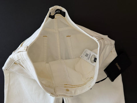 Versace Women's Medusa Denim WhiteJeans Size 26 US A89556S NWT $850
