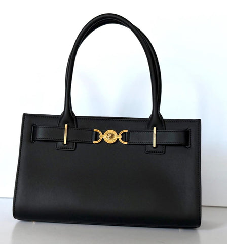 Versace Medusa Black Leather Medium Top Handle Bag 1013168 IT NWT $2495