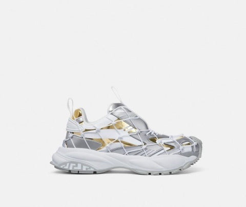 Versace Mercury M_VS_03 Men’s Leather White/Gold Sneakers 10 US (43) 1016307 NIB