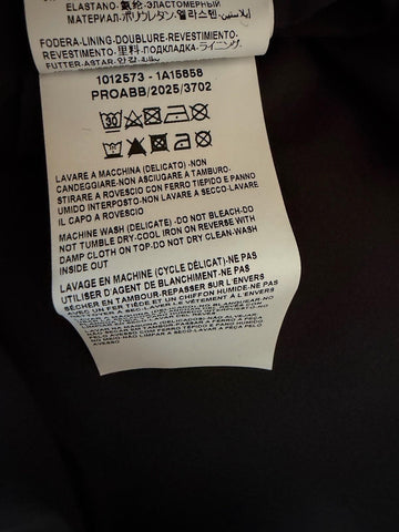 Versace Medusa Women's Blouson Shiny Nylon Jacket Black/Gold 42 Euro 1012573 NWT