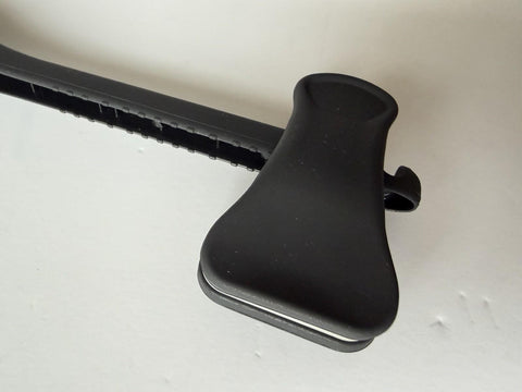 VERSACE Gray Plustic Clip Pants Hangers with Gold Hardware 14.5"