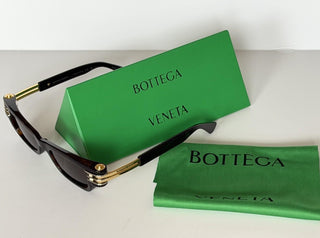 Bottega Veneta Unisex Bolt Squared Sunglasses Brown BV1308S Japan 791665 NIB