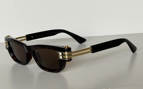 Bottega Veneta Unisex Bolt Squared Sunglasses Brown BV1308S Japan 791665 NIB