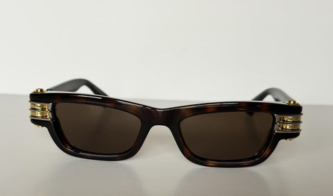 Bottega Veneta Unisex Bolt Squared Sunglasses Brown BV1308S Japan 791665 NIB