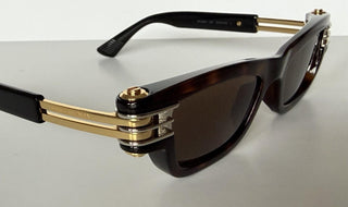 Bottega Veneta Unisex Bolt Squared Sunglasses Brown BV1308S Japan 791665 NIB