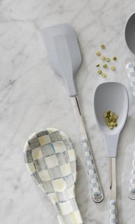 Mackenzie-Childs Sterling Check Spatula Made In Italy  NEW