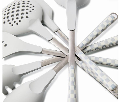 Mackenzie-Childs Sterling Check Spatula Made In Italy  NEW