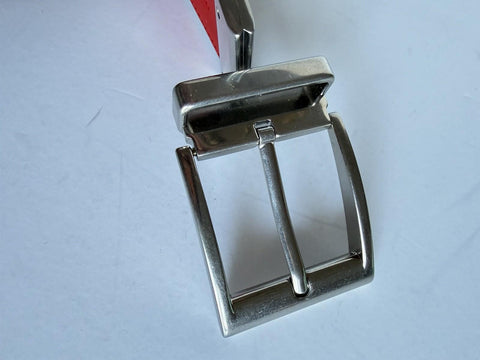 Bottega Veneta Intrecciato Reversible Gray/Red Belt 36/90 611394 Italy NWT $790