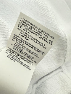 Versace Logo White Cotton Crop Sweatshirt 6 US (42 Euro) 1019251 NWT