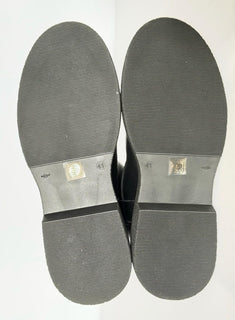 Versace Black Leather Boots 10.5 US (40.5 Euro) 1015606 NIB $1500