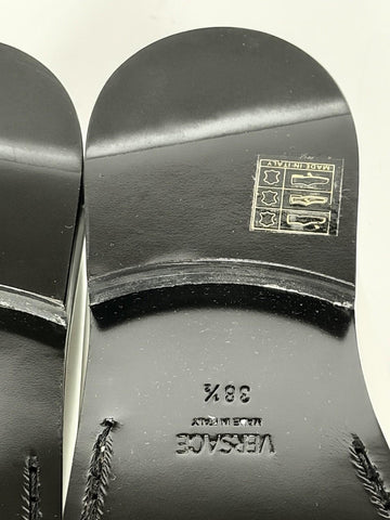 VERSACE Women’s Gold Medusa White Leather Loafers 8.5 US (38.5) 1012123 IT NIB