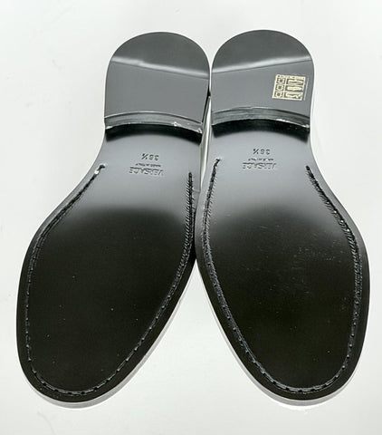 VERSACE Women’s Gold Medusa White Leather Loafers 8.5 US (38.5) 1012123 IT NIB