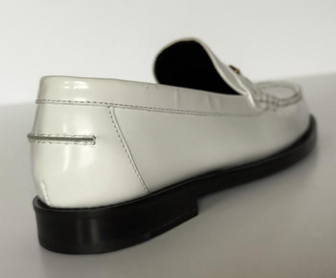 VERSACE Women’s Gold Medusa White Leather Loafers 8.5 US (38.5) 1012123 IT NIB