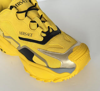 Versace Mercury M_VS_04 Sneakers Yellow 8 US (41 Euro) 1016306 NWT $800