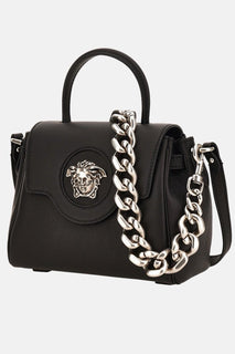 Versace Medusa Black Leather Top Handle Bag 1021601 Italy NWT $2300