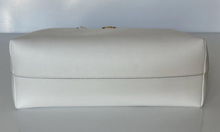 Versace Gold Medusa Calf Leather White Tote Bag 1015533 Italy NWT $1875
