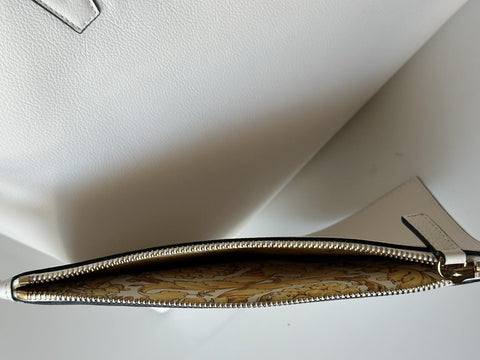 Versace Gold Medusa Calf Leather White Tote Bag 1015533 Italy NWT $1875