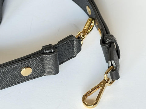 Versace Virtus Grainy Calf Leather Black Top Handle Bag 1015556 IT NWT $1700