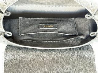 Versace Virtus Grainy Calf Leather Black Top Handle Bag 1015556 IT NWT $1700
