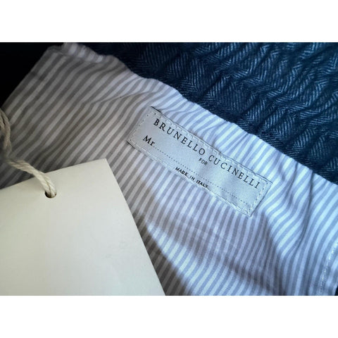 Brunello Cucinelli Men’s High Rise Pants Blue 34 US (50 Eu) ME264E1710 NWT $1495