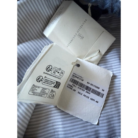 Brunello Cucinelli Men’s High Rise Pants Blue 34 US (50 Eu) ME264E1710 NWT $1495