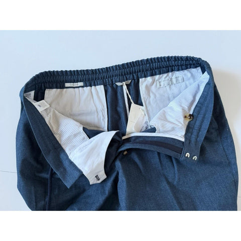 Brunello Cucinelli Men’s High Rise Pants Blue 34 US (50 Eu) ME264E1710 NWT $1495