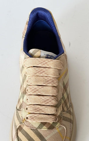 Burberry Women’s Teacup IP Check Sneakers 7 US (37 Euro)  Italy 8105187 NIB $750