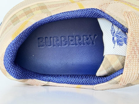 Burberry Women’s Teacup IP Check Sneakers 9 US (39 Euro)  Italy 8105187 NIB $750