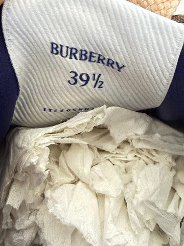 Burberry Women’s Teacup IP Check Sneakers 9.5 US (39.5)  Italy 8105187 NIB $750