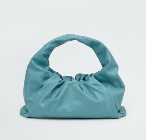 Bottega Veneta Medium Leather Shoulder Hobo Bag Linoleum 610524 Italy NWT $3000