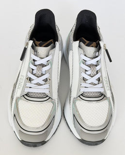 Fendi Flow Sneakers Gray/White/Green 9 US (8 Fendi) 7E1689 NIB $1190