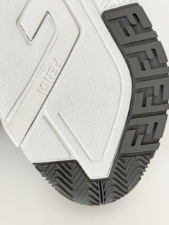 Fendi Flow Sneakers Gray/White/Green 9 US (8 Fendi) 7E1689 NIB $1190