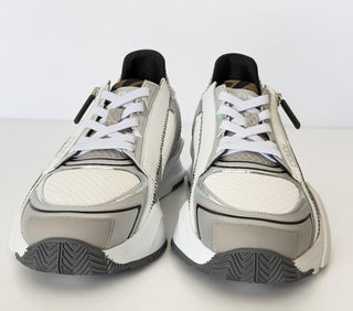 Fendi Flow Sneakers Gray/White/Green 10 US (9 Fendi) 7E1689 NIB $1190