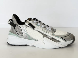 Fendi Flow Sneakers Gray/White/Green 10 US (9 Fendi) 7E1689 NIB $1190
