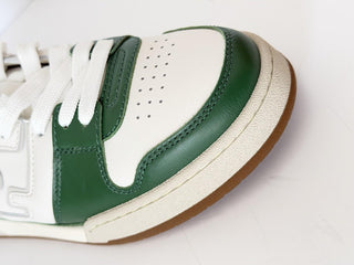 Fendi FF Match Leather White/Green Sneakers 12 US (11 Fendi) 7E1643 IT NIB $970