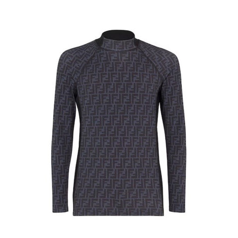 Fendi FF Logo Print Black Jumper M FAF703 IT NWT $930