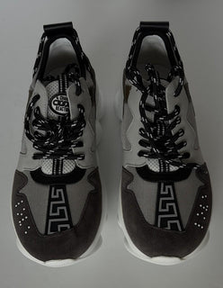 Versace Men's Chain Reaction Chunky Sneakers Gray 8 US (41 Euro) 1021575 IT NIB