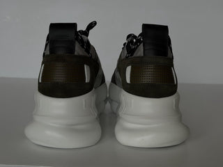 Versace Men's Chain Reaction Chunky Sneakers Gray 13 US (46 Euro) 1021575 IT NIB