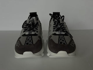 Versace Men's Chain Reaction Chunky Sneakers Gray 13.5 US (46.5) 1021575 IT NIB