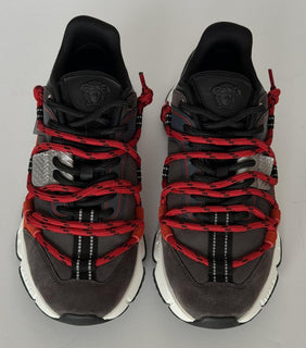 Versace Men's Greca Sneakers Red/Gray 7 US (40 Euro) IT 1021490 NIB