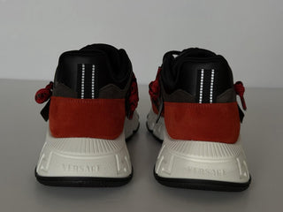 Versace Men's Greca Sneakers Red/Gray 7 US (40 Euro) IT 1021490 NIB