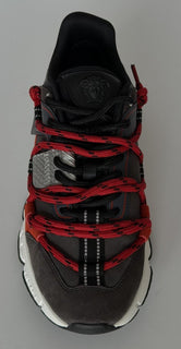 Versace Men's Greca Sneakers Red/Gray 7 US (40 Euro) IT 1021490 NIB