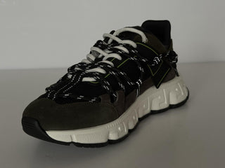 Versace Men's Greca Sneakers Gray/Green 14 US (47 Euro) IT 1021490 IT NIB