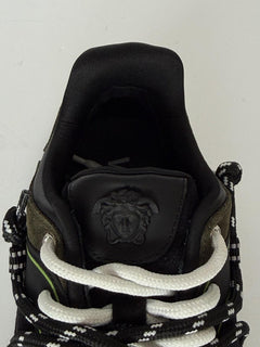 Versace Men's Greca Sneakers Gray/Green 14 US (47 Euro) IT 1021490 IT NIB