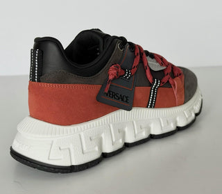 Versace Men's Greca Sneakers Red/Gray 13.5 US (46.5 Euro) IT 1021490 NIB